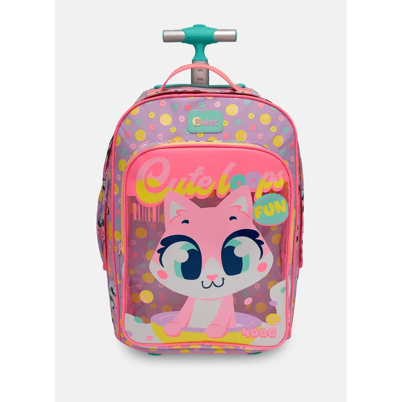 Mochila com Rodinha Grande Gata Cereal UN