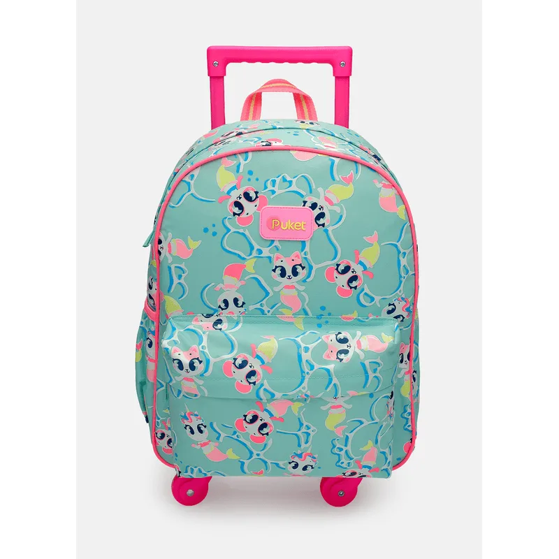Mochila com Rodinha Média Multibichos Sereia UN