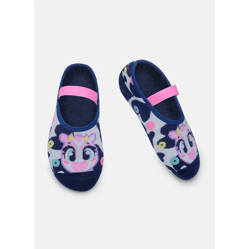 Meia Sapatilha Antiderrapante Feminina Vaca Cereal 34 A 39