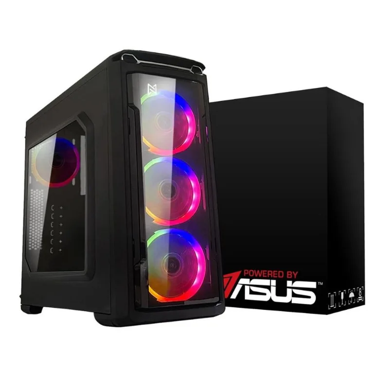 Computador Gamer BRX Powered By Asus AMD Ryzen 5 3400G 8GB SSD 120GB Windows 10 Pro Bivolt Preto