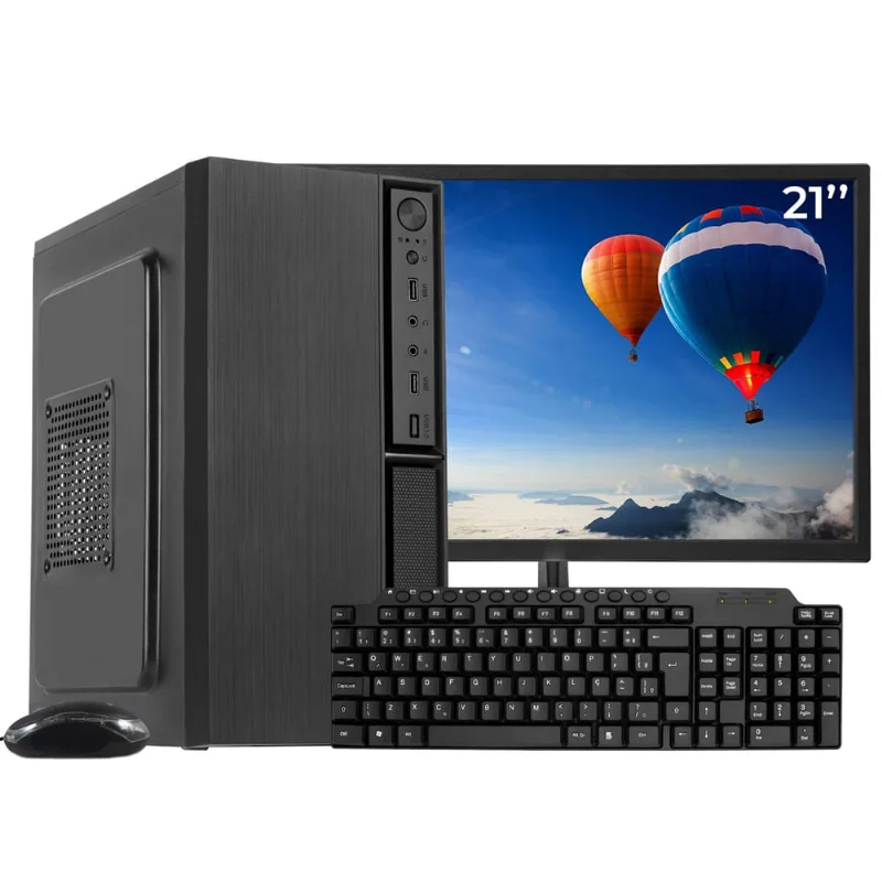 Computador Completo Ark, Intel Core i5 650, 8GB, ssd 480GB, Windows 10 pro + Monitor 21 LED + kit Multimidia