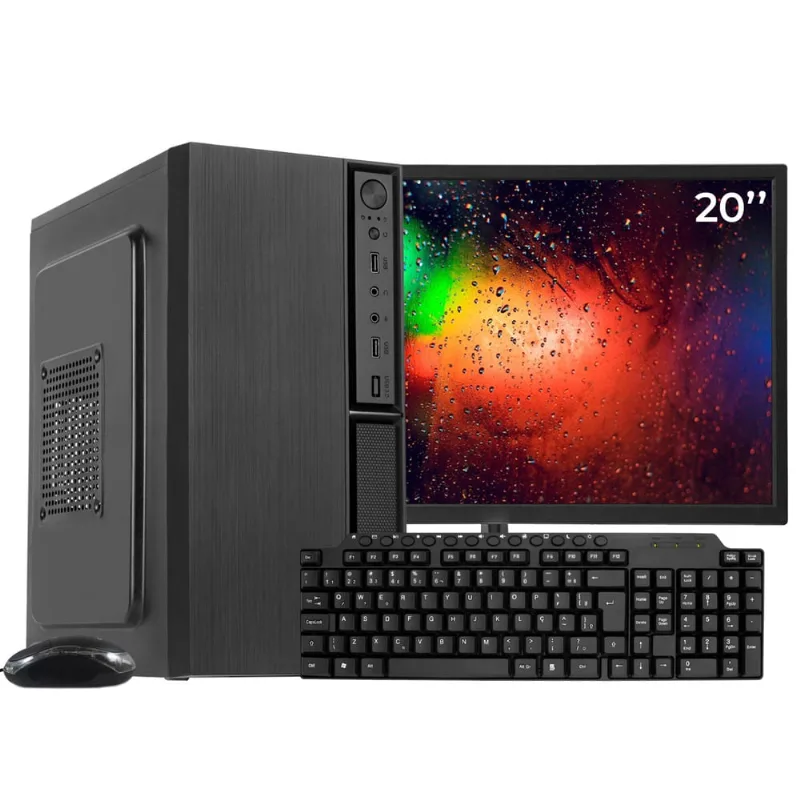 Computador Completo Ark, Intel Core i7 860, 8GB, ssd 240GB, Windows 10 pro + Monitor 20 LED + kit Multimidia