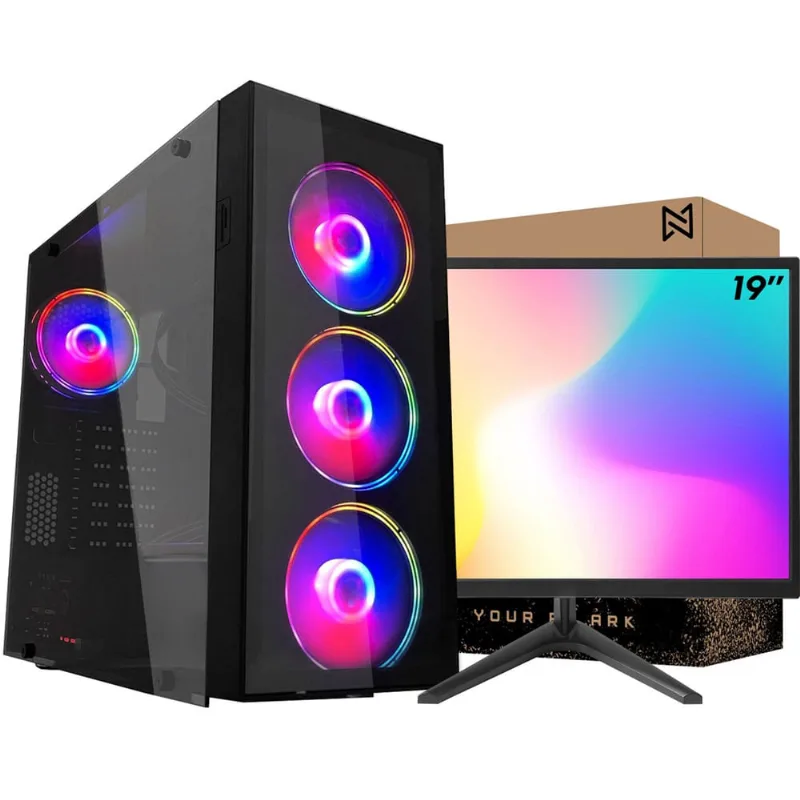Pc Gamer Completo Ark Monitor 19 + Intel Core i7 860 8GB gt 730 4GB ssd 240GB Windows 10 Pro Fonte 750w