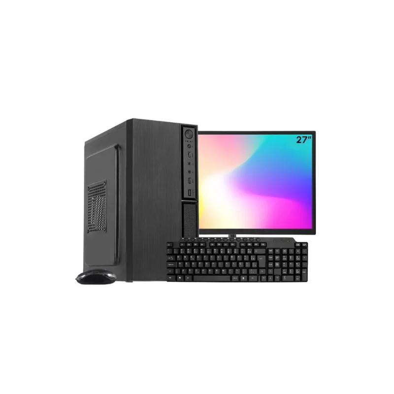 Computador Completo Ark, Intel Core i3 530, 4GB, ssd 120GB, Windows 10 pro + Monitor 27 LED + kit Multimidia
