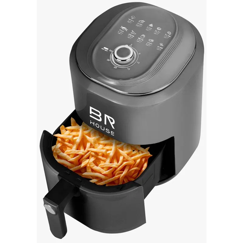 Fritadeira Elétrica Air Fryer Sem Óleo 4,5L Family - Preta