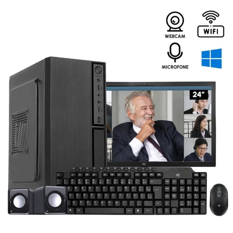 Computador I5 6500 16gb ssd 1Tb Win10 Wi Fi Moni 24 C/Webcam