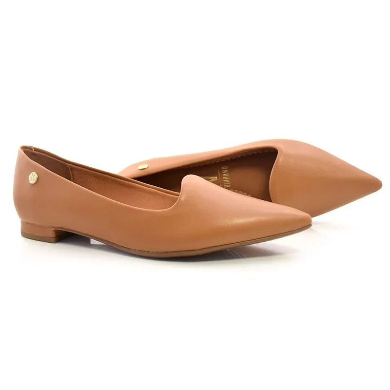 Sapatilha de Bico Fino Feminina Vizzano Marrom 1206261-7286 34