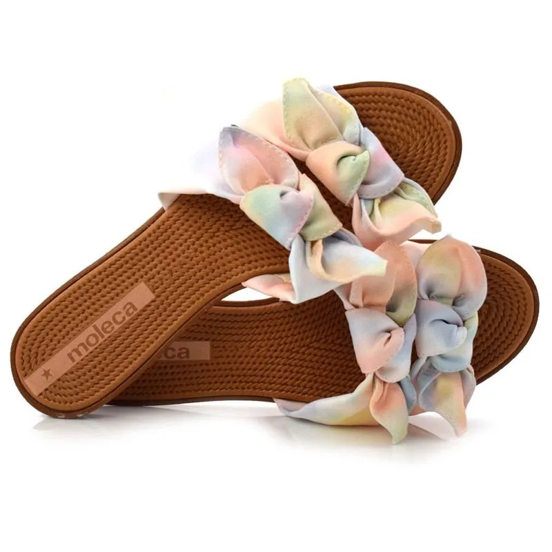 Tamanco Rasteira Feminino Moleca Laranja 5297424-21181 35