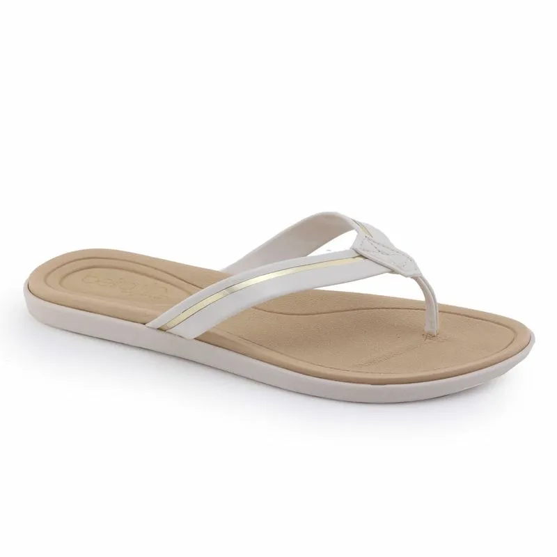 Chinelo Feminino Tiras Beira Rio Conforto 8359.102 Metalizado