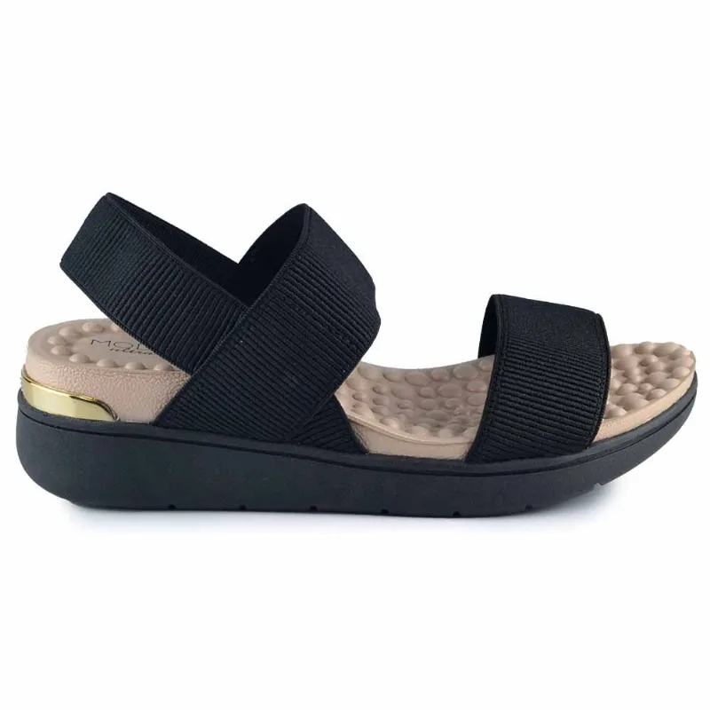 Sandália Papete Modare Feminina 7151.102 21177 ELASTICO PRETO 33