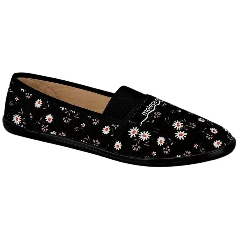 Sapatilha Moleca Conforto Elástico Nova Floral Feminina
