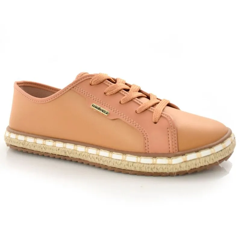 Tênis Feminino Casual Moleca Creme 5674108-11058 34