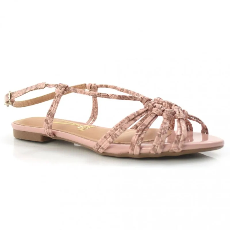 Sandália Rasteira Feminina Vizzano Rosa 6377307-21819 38