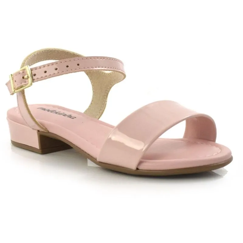 Sandália Infantil com Salto Baixo Molekinha Rosa 2318100-13488 29