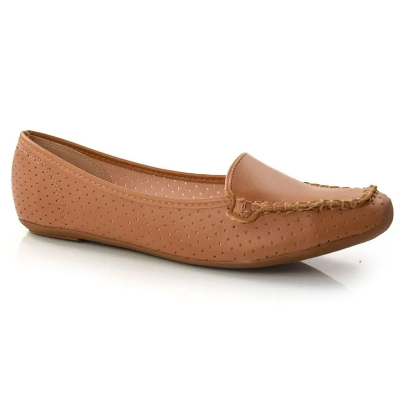 Mocassim Feminino Moleca Marrom 5252207-15216 36