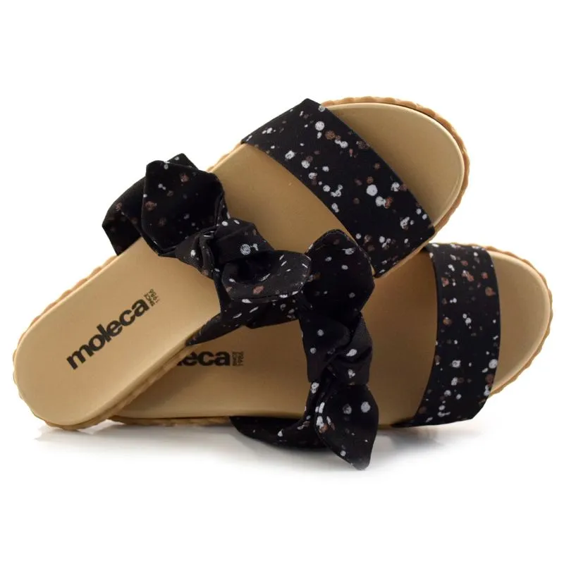 Tamanco Rasteira Feminino Moleca Preto 5452.101.21863 36