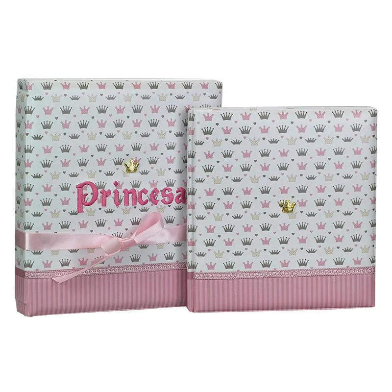 Álbum De Fotos Diário Do Bebê Princesa 15x21 Para 72 Fotos
