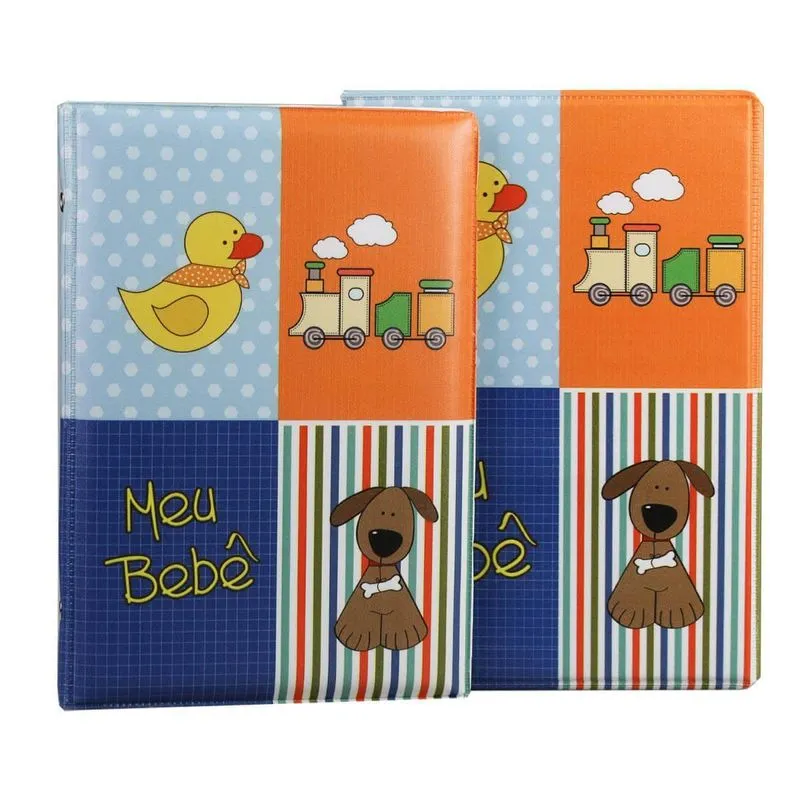 Álbum De Fotos Luva Bebê Menino Para 80 Fotos 15x21