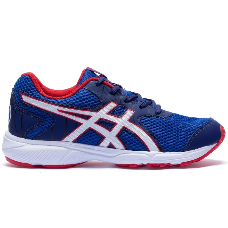 Tênis ASICS Buzz 4 Spider Man - Júnior Azul Claro 35