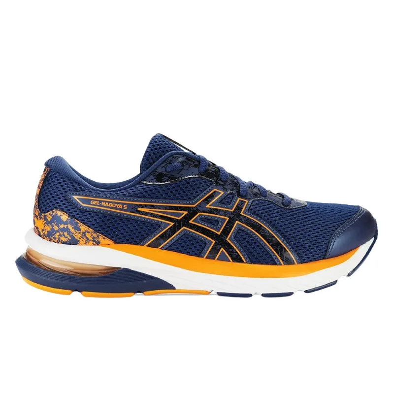 Tênis Asics Gel-Nagoya 5 Masculino Azul e Laranja