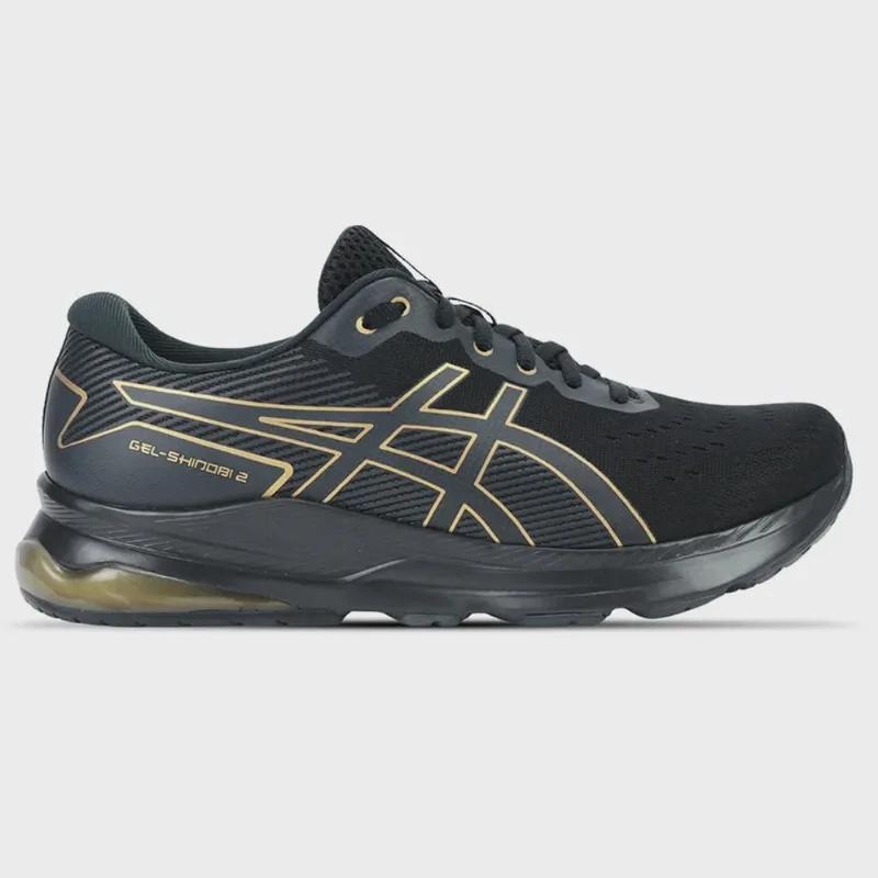 Tênis Asics Gel Shinobi 2 Masculino Preto Dourado