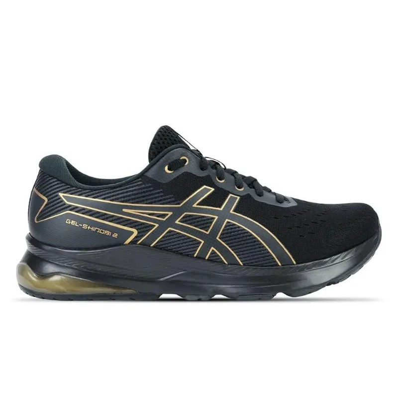 Tênis asics GEL-Shinobi 2 Preto/Dourado Masculino