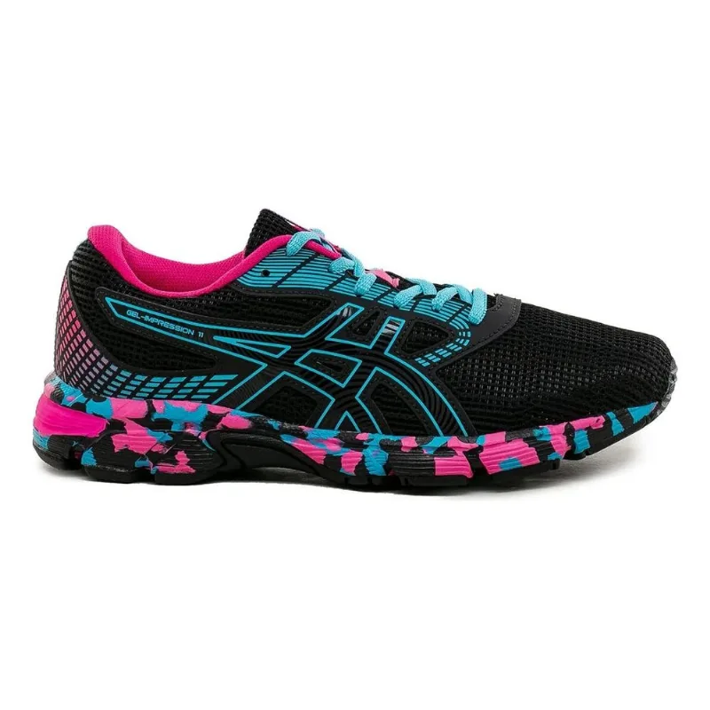 Tênis ASICS GEL-Impression 11 - Feminino - Preto/Azul - tam: 35
