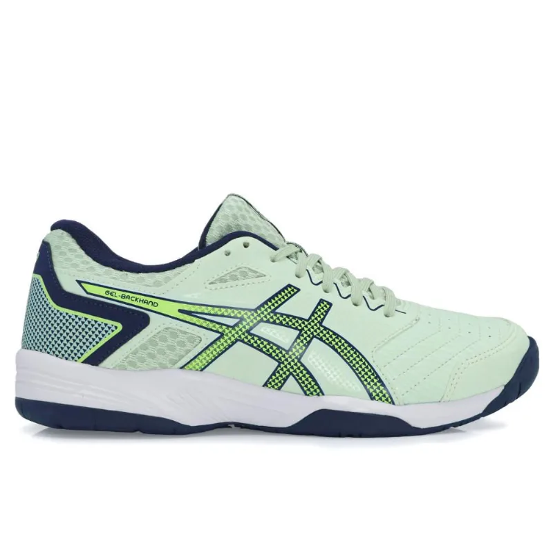 Tênis Asics Gel Backhand Verde Marinho e Branco