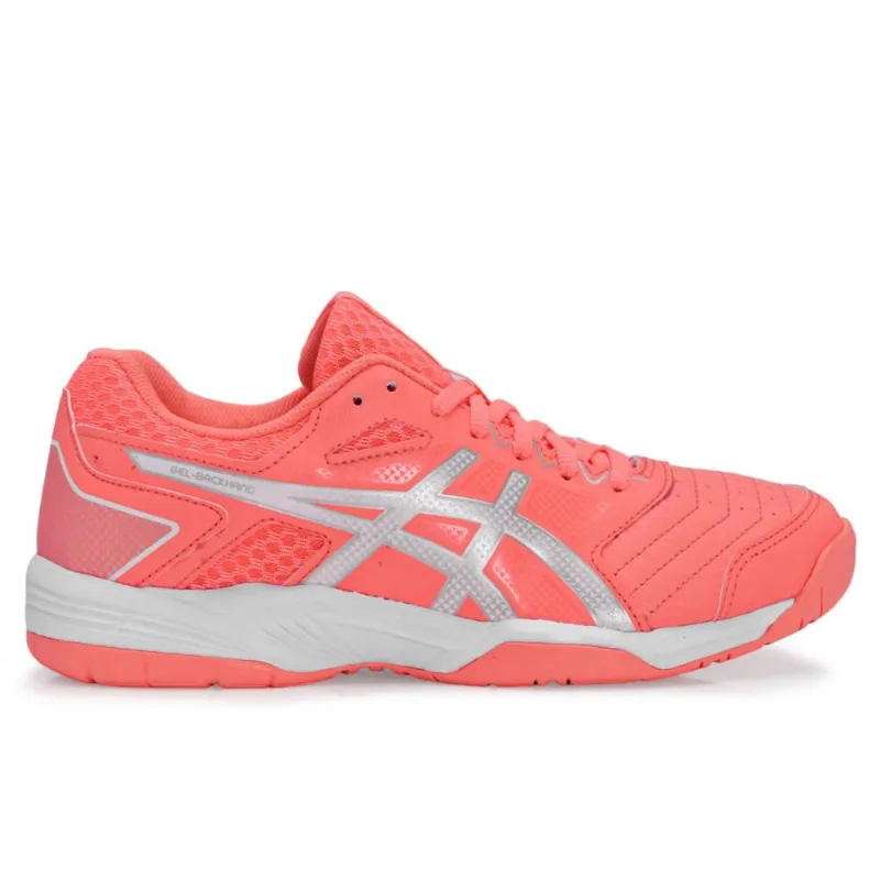 Tênis Asics Gel Backhand Coral Cinza e Branco