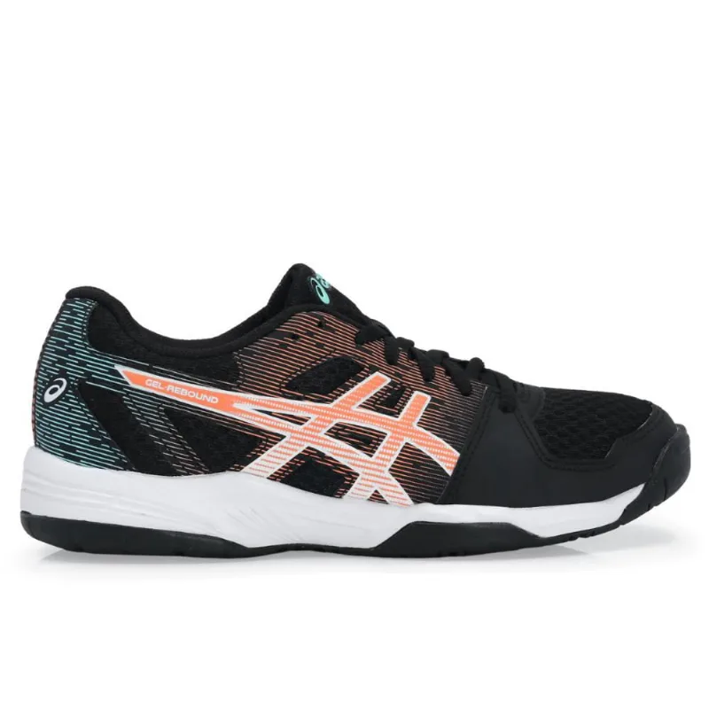 Tênis Asics Gel Rebound Preto Coral e Verde