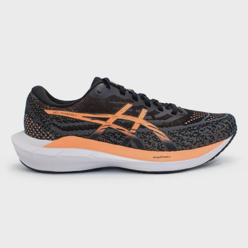 Tênis Asics Gel Nagoya 7 Masculino Preto + Salmão - Asics