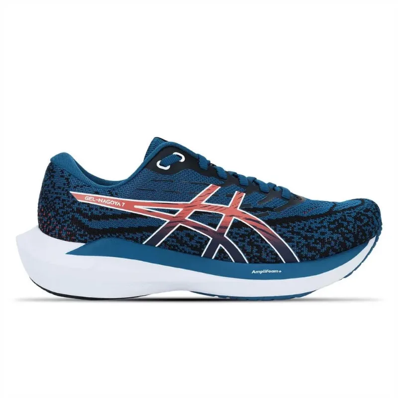 Tênis asics GEL-Nagoya 7 - Masculino - Azul e Preto com Branco - Asics