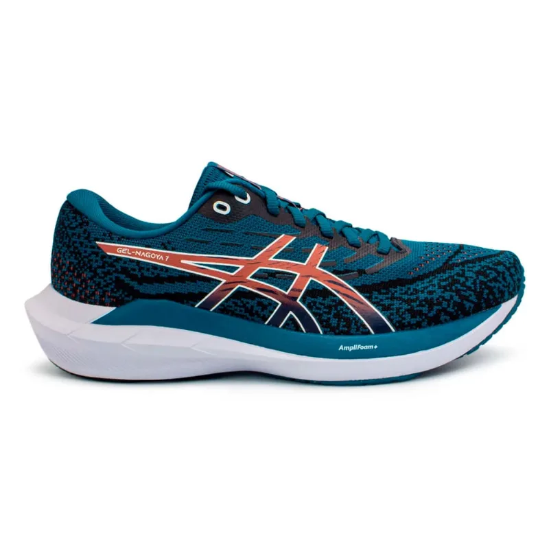 Tênis Asics Gel-Nagoya 7 - Masculino - Azul-Vermelho - Asics