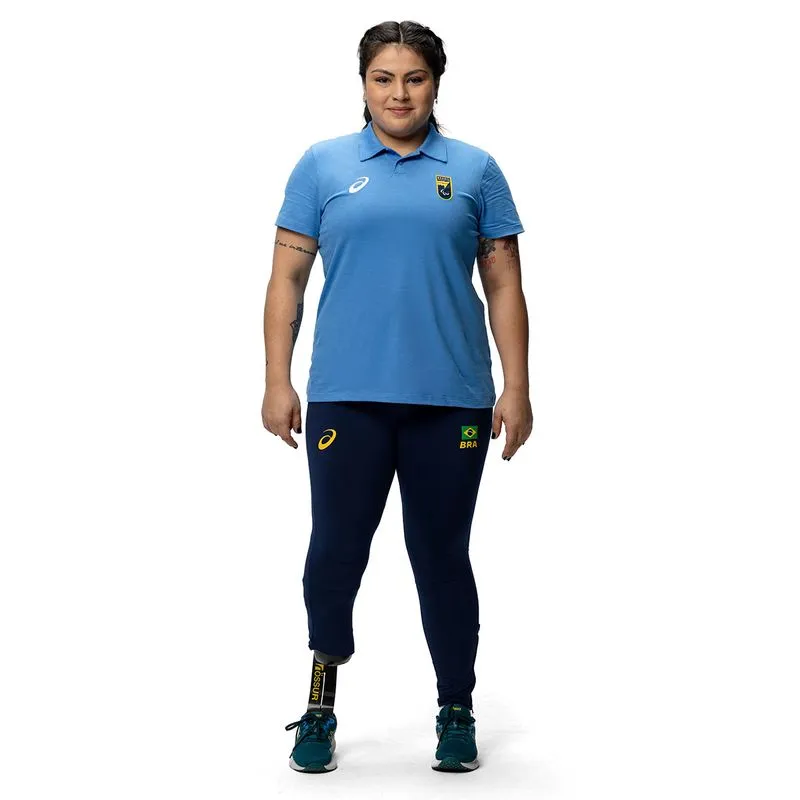 Camisa Polo ASICS CPB Oficial - Unissex - Azul - tam: G