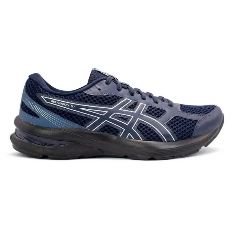 Tênis Asics Gel Nagoya st - Marinho e Prata - Asics