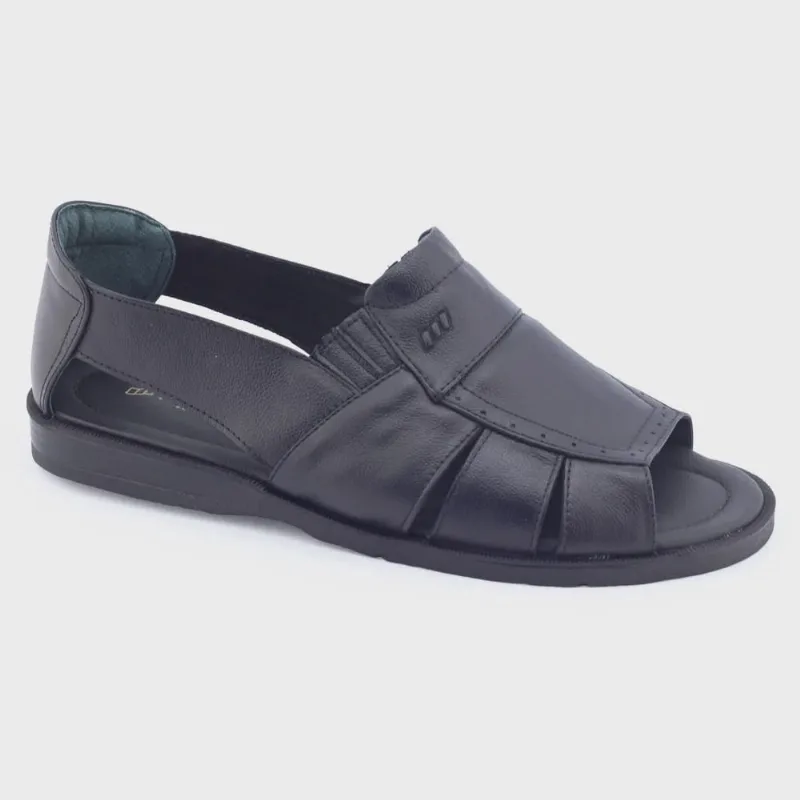Sandália Masculina Italianinho 130340503 couro nat clássica