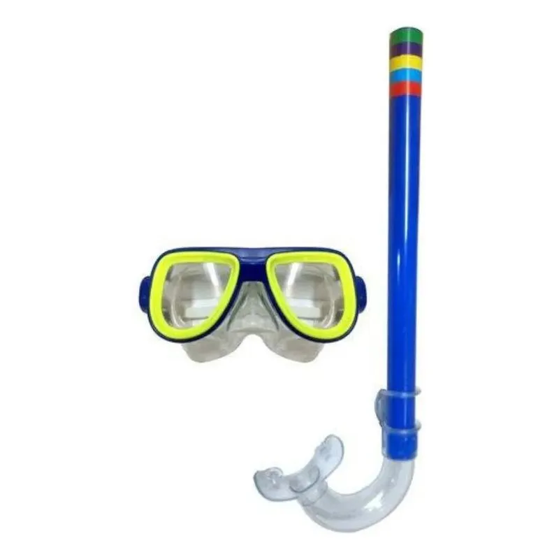 Óculos Mergulho Snorkel Infantil Juvenil Silicone Natação