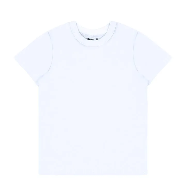 Camiseta Masculina Tradicional Manga Curta Tamanho:02;Cor:Branco - Fazendo Arte