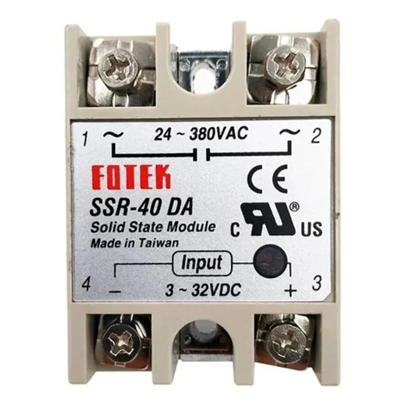 Rele De Estado Sólido Fotek Ssr-40da 40a