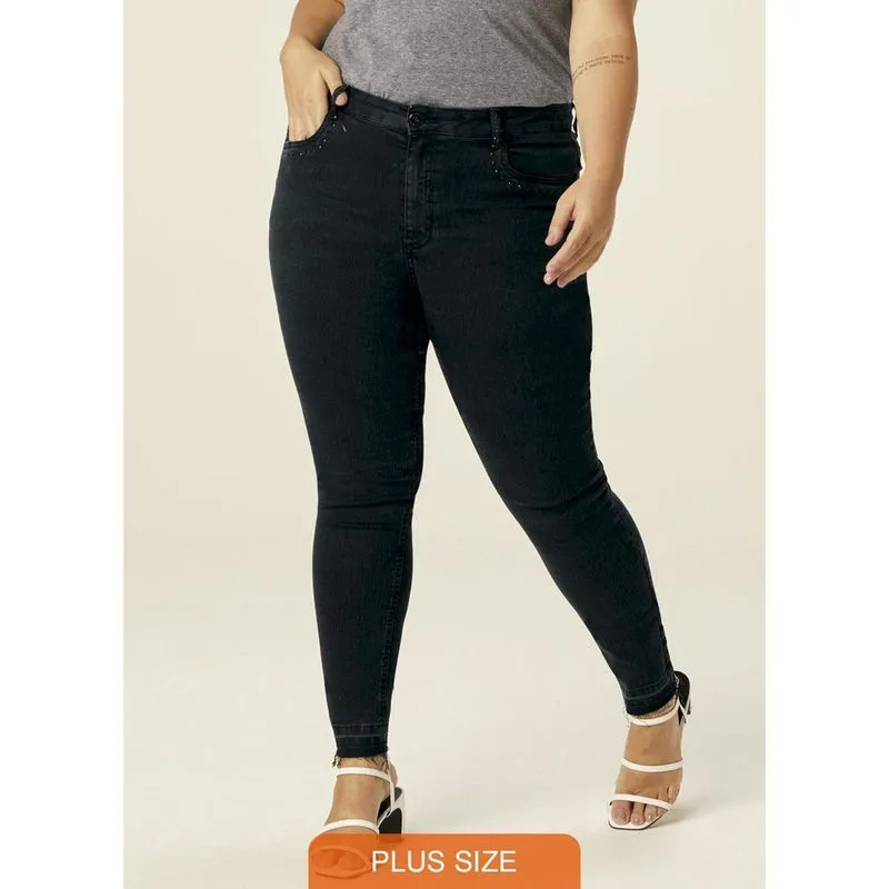 Calça Jeans Feminina Push Up Malwee Plus Size