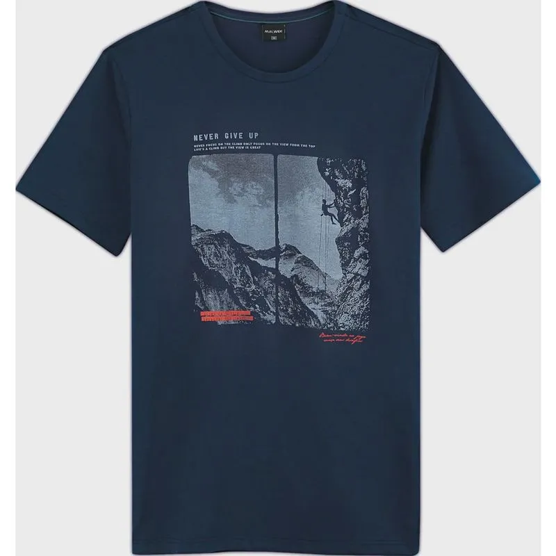 Camiseta Masculino Tradicional Gola Redonda Estampada 86001 - Malwee