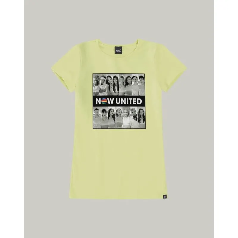 Blusa Manga Curta Juvenil Now United Malwee