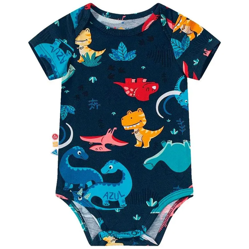 Body Bebe Menino Estampado Zig Zig Zaa - P