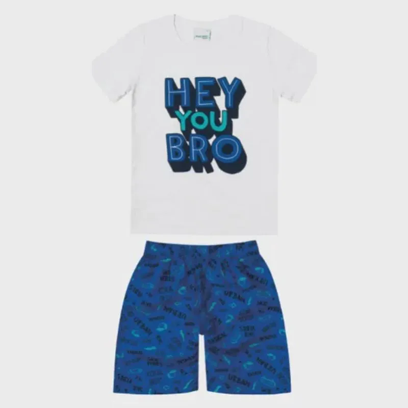 Conjunto Infantil Camiseta e Bermuda 84237 - Malwee Kids