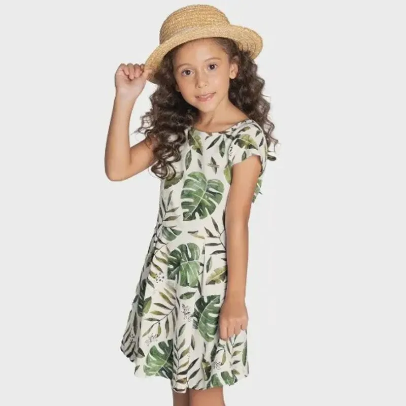 Vestido Infantil Curto 87126 - Malwee Carinhoso