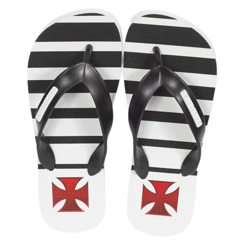Chinelo Sport News Vasco Navy 2021 Masculino - Branco e Preto