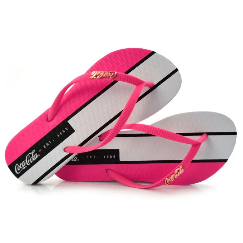 Chinelo Feminino Coca Cola Rosa CC3628 39/40