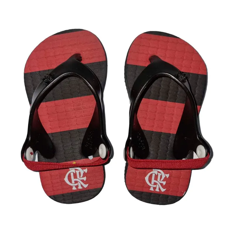Chinelo Flamengo Baby Manto 1 2022 Preto/Preto Preto 21/22