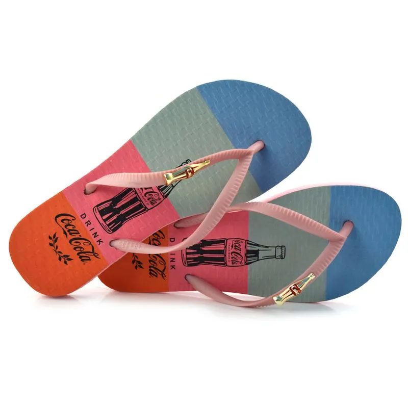 Chinelo Feminino Coca Cola Rosa CC3661 33/34