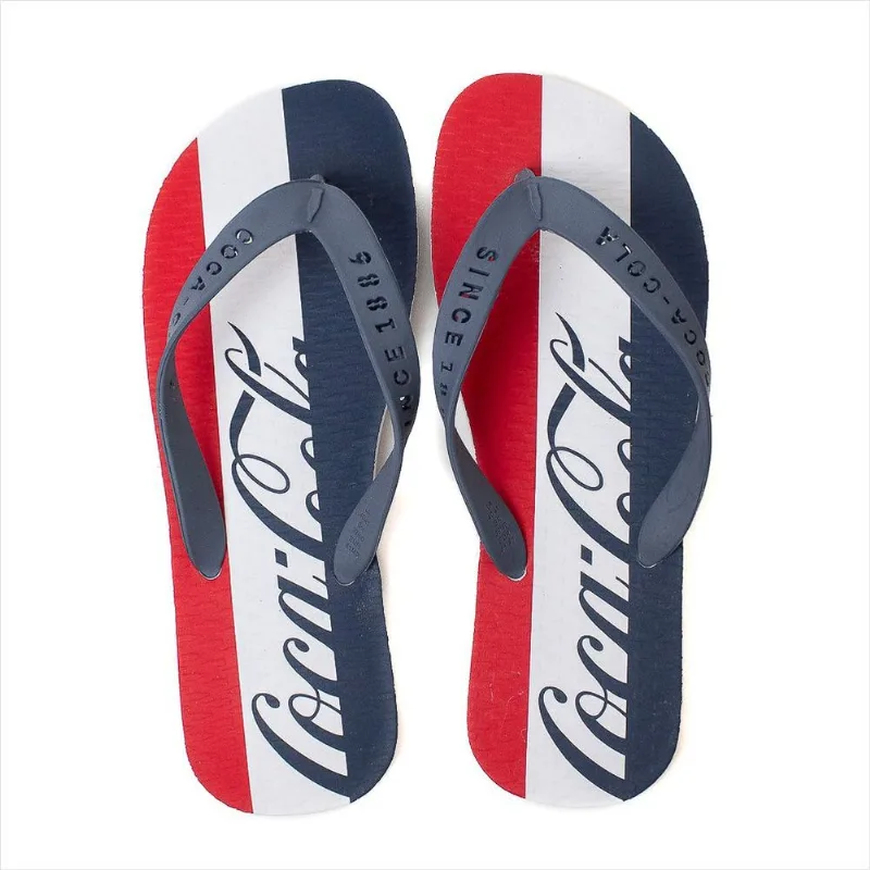 Chinelo Masculino Coca-Cola Original Lazer e Dia a Dia 42 / Branco/Branco